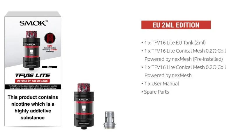 Smok TFV16 Lite Vape Tank | NOW ONLY £14.95 | bearsvapes.co.uk