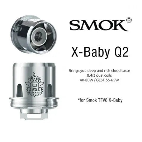Smok V8 X-Baby Replacement Coils 3pk | ONLY £7.95 | bearsvapes.co.uk