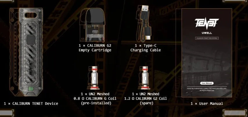 Uwell Caliburn Tenet Pod Vape Kit | NOW ONLY £15.95 | bearsvapes.co.uk