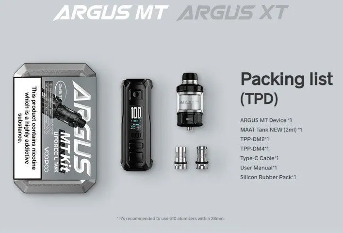 Voopoo Argus MT Vape Kit | 5 - 100W 3000mAh | bearsvapes.co.uk