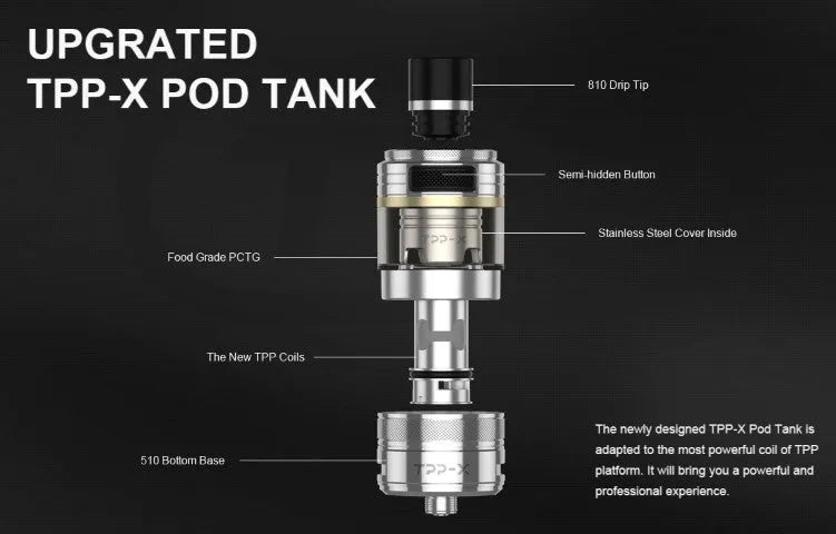Voopoo Drag 3 TPP-X Vape Kit | ONLY £39.95 | 2 FREE 18650 Batteries