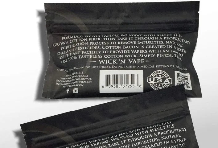 Cotton Bacon V2 by Wick'n'Vape | 10 x 10cm strips | bearsvapes.co.uk