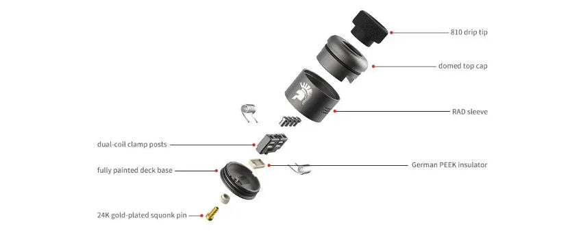 Wotofo Warrior RDA -25mm Dual Coil RDA | ONLY £7.95 | bearsvapes.co.uk