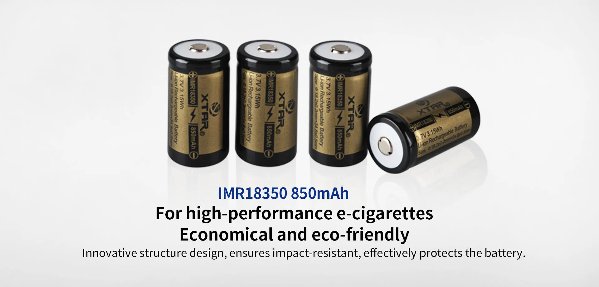 Xtar IMR 18350 Battery 850mAh 4.25A  | bearsvapes.co.uk