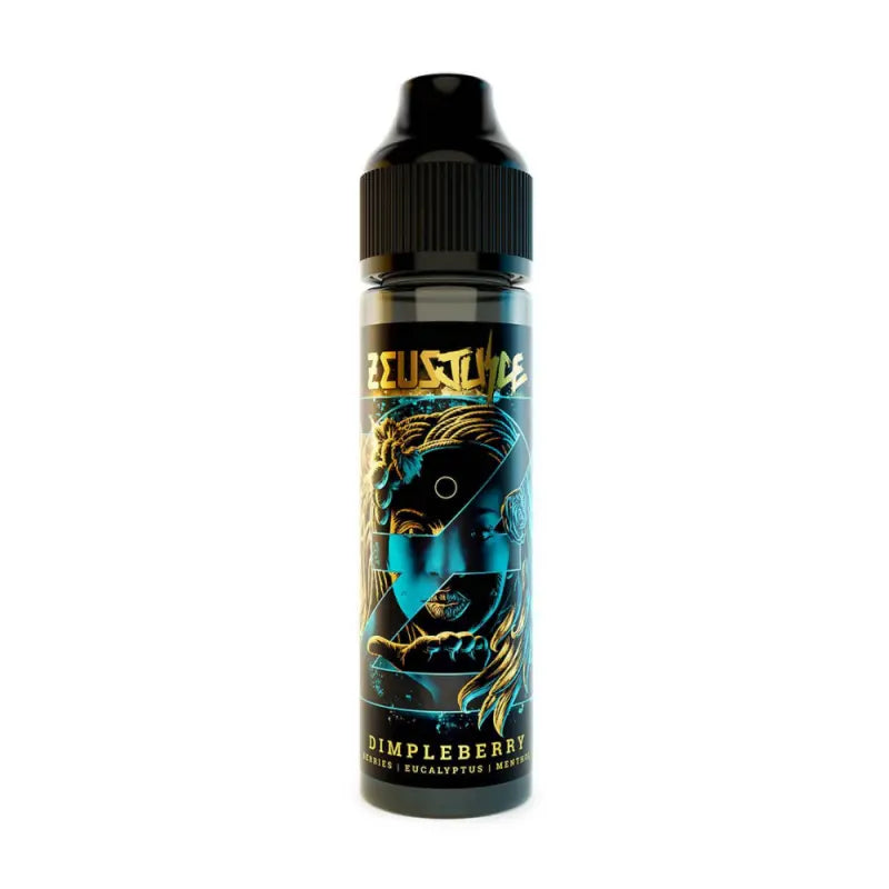 50ml Zeus Juice Dimpleberry 70:30 e-liquid bottle on a white background.