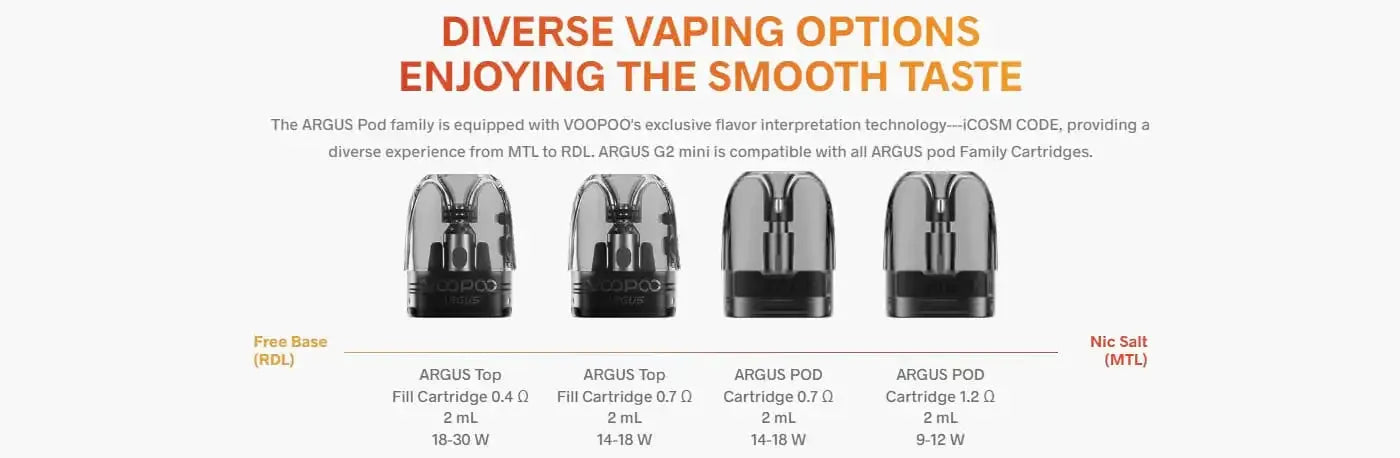 Voopoo Argus G2 Mini Pod Vape Kit | MTL Starter Kit | bearsvapes.co.uk