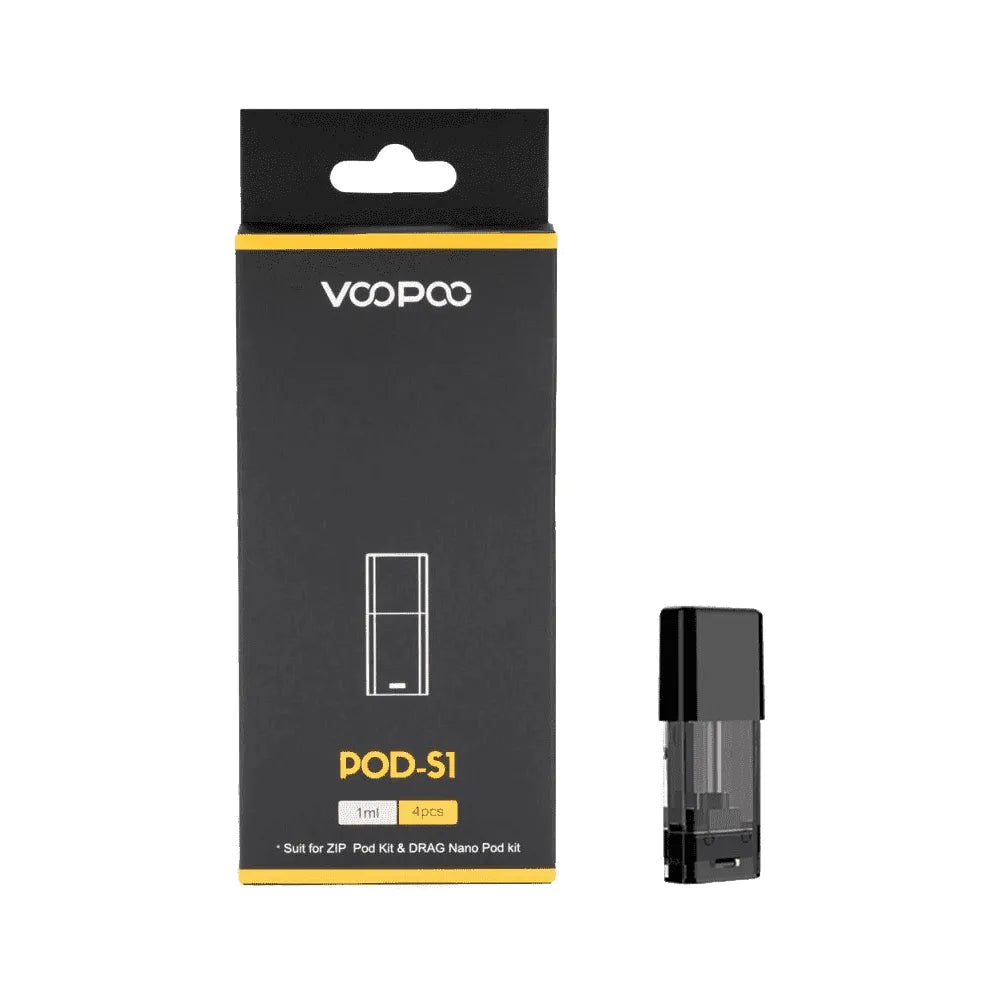 Voopoo Drag Nano Replacement S1 Pods 4pcs | bearsvapes.co.uk