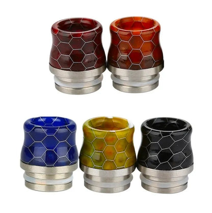 810 Resin and SS Curved Snakeskin Drip-tip | bearsvapes.co.uk