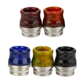 810 Resin & SS Curved Snakeskin Drip-tip | bearsvapes.co.uk