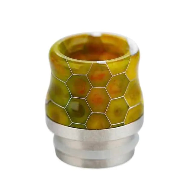 810 Resin & SS Curved Snakeskin Drip-tip | bearsvapes.co.uk