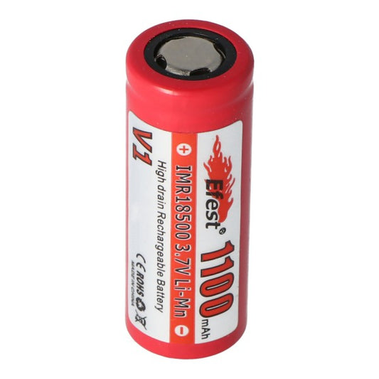 Efest IMR18500 Battery 1100mAh 3.7V 15A Twin Pack | bearsvapes.co.uk
