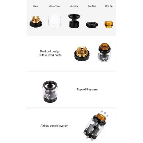 Advken Manta RTA | Twin Post Dual Coil | NOW £19.95 | bearsvapes.co.uk