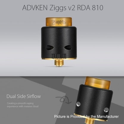 Advken Ziggs V2 RDA | 24mm Single or Dual Coil RDA | bearsvapes.co.uk