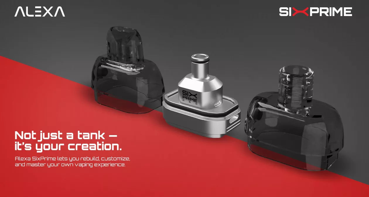 Alexa Six Prime RBA | Oxva Vprime Single Coil RBA | bearsvapes.co.uk