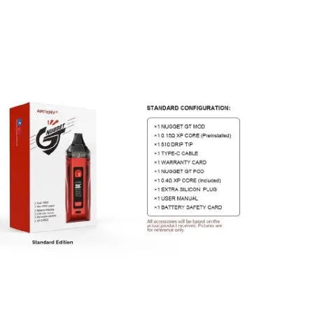 Artery Nugget GT Pod Vape Kit | ONLY £24.95 inc 2 FREE 18650 Batteries