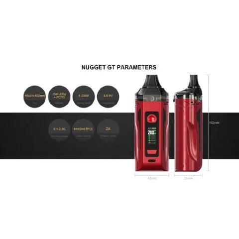 Artery Nugget GT Pod Vape Kit | ONLY £24.95 inc 2 FREE 18650 Batteries