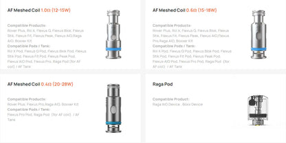 Aspire AF Coils 5pk - New Aspire Flagship Coil Type | bearsvapes.co.uk