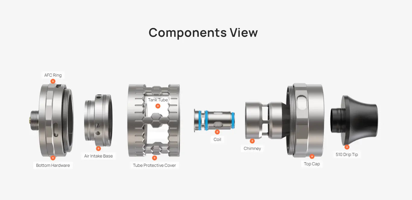 Aspire Atlantis GT Vape Tank FREE Glass & 5 Coils | bearsvapes.co.uk