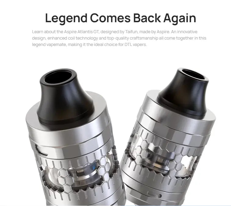 Aspire Atlantis GT Vape Tank FREE Glass & 5 Coils | bearsvapes.co.uk