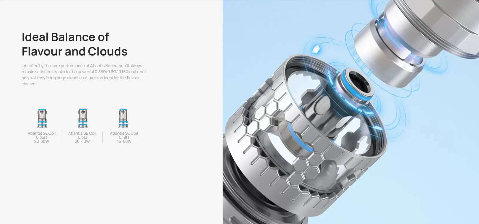 Aspire Atlantis GT Vape Tank FREE Glass & 5 Coils | bearsvapes.co.uk