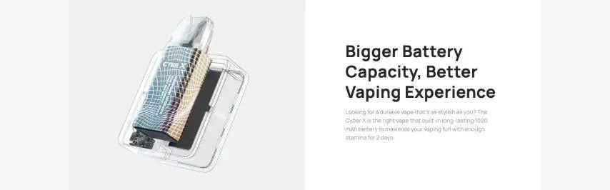 Aspire Cyber X Pod Vape Kit | NOW ONLY £16.95 | bearsvapes.co.uk