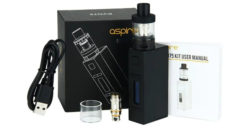 Aspire Evo 75 Vape Kit Free Vapcell Q30 Battery bearsvapes