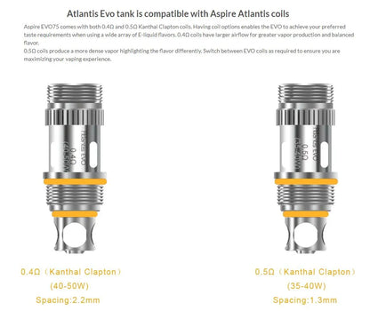 Aspire Evo 75 Vape Kit | Free Vapcell Q30 Battery | bearsvapes.co.uk