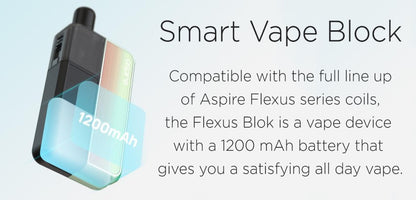 Aspire Flexus Blok Pod Vape Kit | MTL Starter Kit | bearsvapes.co.uk