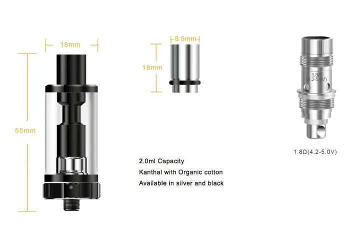 Aspire K3 Quick Start Vape Kit | MTL Starter Kit | bearsvapes.co.uk