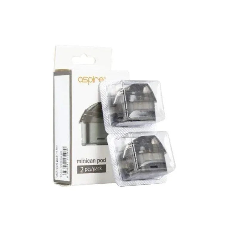 Aspire Minican Replacement Pods  0.8 or 1.2 Ohm 2pk | bearsvapes.co.uk