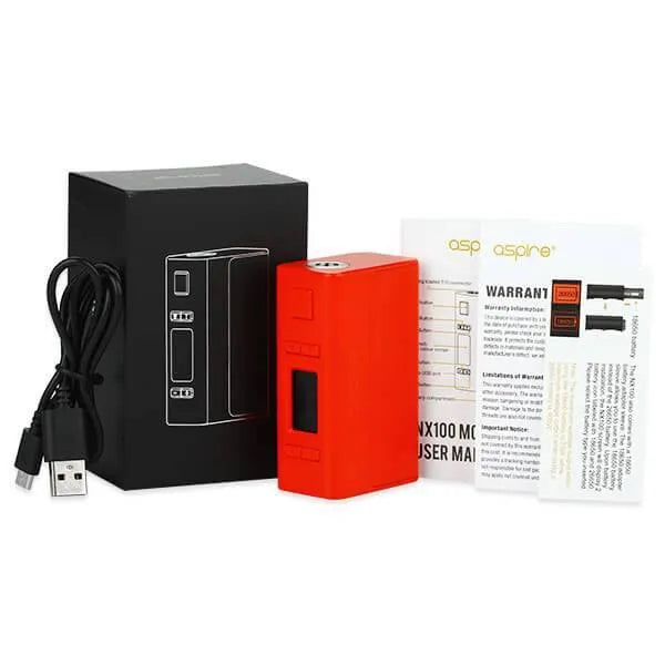 Aspire NX100 Box Mod | FREE Efest 26650 Battery | bearsvapes.co.uk