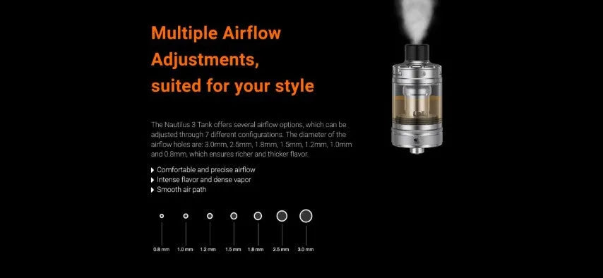 Aspire Nautilus 3 Vape Tank | 2ml TDP Compliant | bearsvapes.co.uk