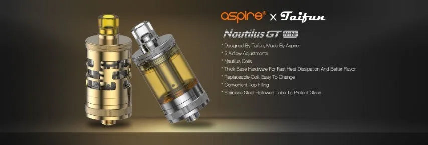 Aspire Nautilus GT Mini Vape Tank | MTL Vape Tank | bearsvapes.co.uk