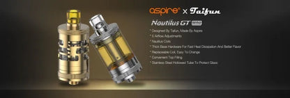 Aspire Nautilus GT Mini Vape Tank | MTL Vape Tank | bearsvapes.co.uk