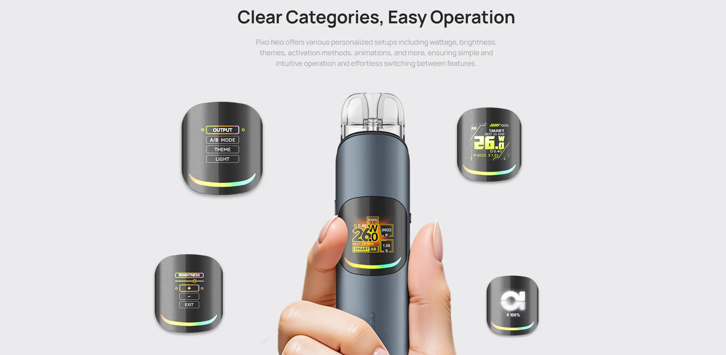 Aspire Pixo Neo Pod Kit 1300 mAh Pod Kit ONLY £22.95 |bearsvapes.co.uk