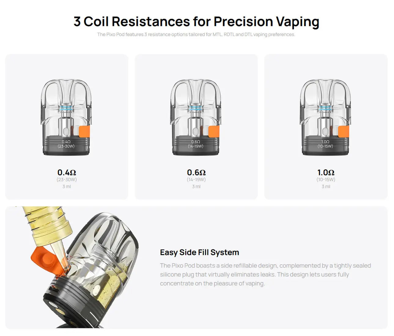 Aspire Pixo Pod Kit 1100 mAh Pod Kit NOW ONLY £22.95 |bearsvapes.co.uk