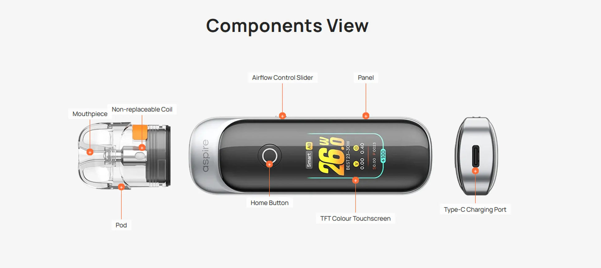 Aspire Pixo Pod Kit 1100 mAh Pod Kit NOW ONLY £22.95 |bearsvapes.co.uk