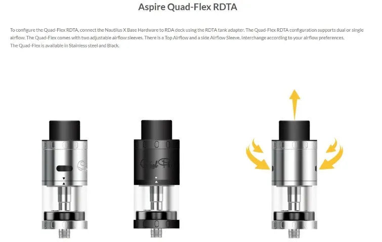 Aspire Quad-Flex Survival Kit | 4 in 1 Tank Kit | bearsvapes.co.uk