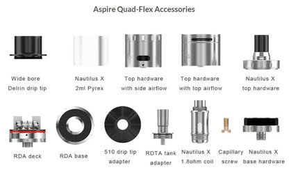 Aspire Quad-Flex Survival Kit | 4 in 1 Tank Kit | bearsvapes.co.uk