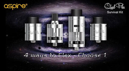 Aspire Quad-Flex Survival Kit | 4 in 1 Tank Kit | bearsvapes.co.uk