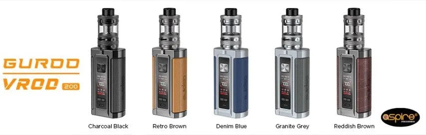 Aspire Vrod 200W Vape Kit | 2 Free 18650 Batteries | bearsvapes.co.uk