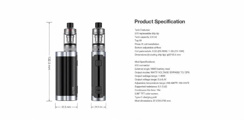 Aspire Zelos X Vape Kit | ONLY £29.95 | Includes FREE 18650 Battery 