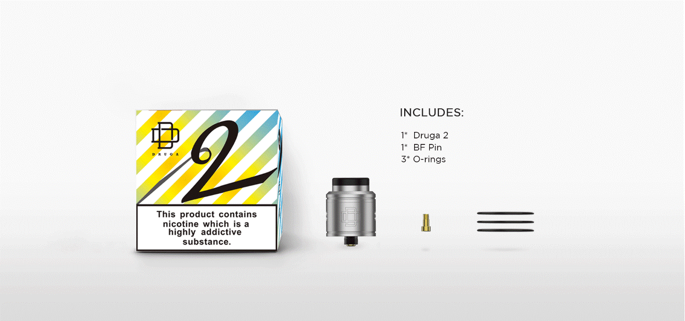 Augvape Druga 2 RDA Dual Coil Twin Clamp Posts | bearsvapes.co.uk