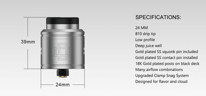 Augvape Druga 2 RDA Dual Coil Twin Clamp Posts | bearsvapes.co.uk