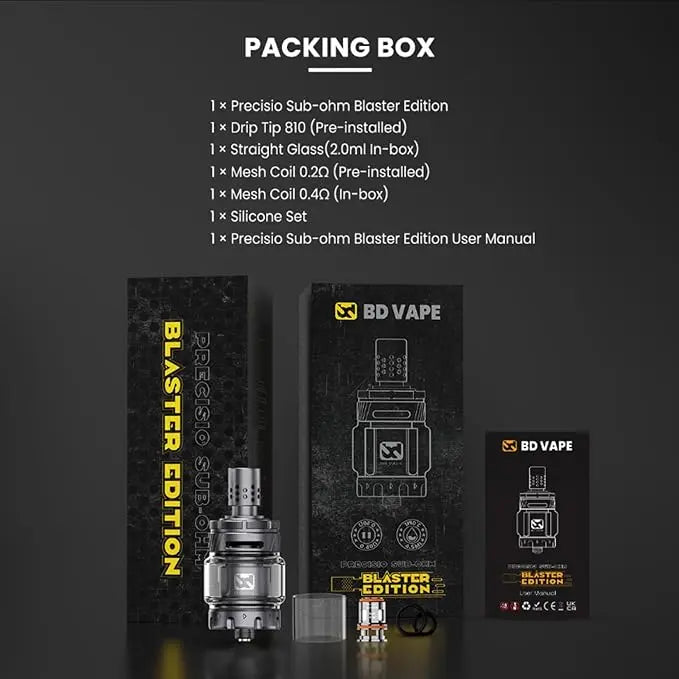 BD Vape Precisio Sub-Ohm Tank Blaster Edition £19.95 |bearsvapes.co.uk