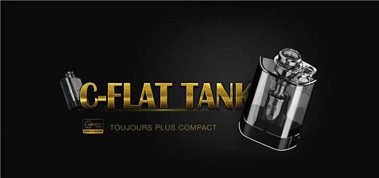 Vaptio C-flat Tanks 4pk 1.0Ohm Built-in Coils | bearsvapes.co.uk