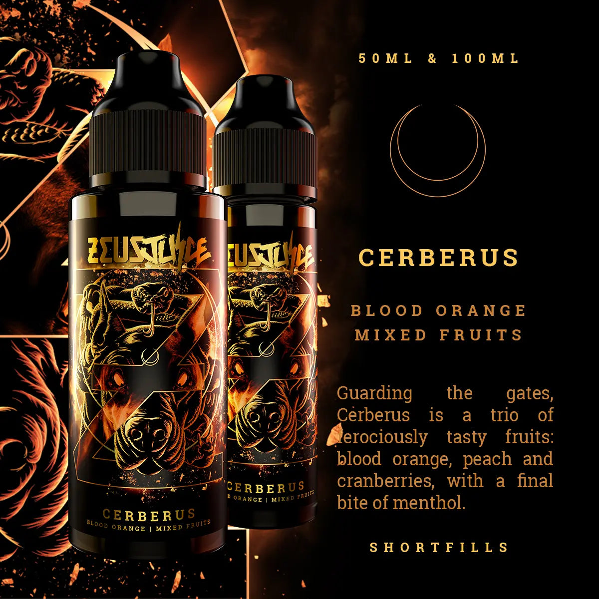 Zeus Juice Cerberus 70:30 e-liquid description