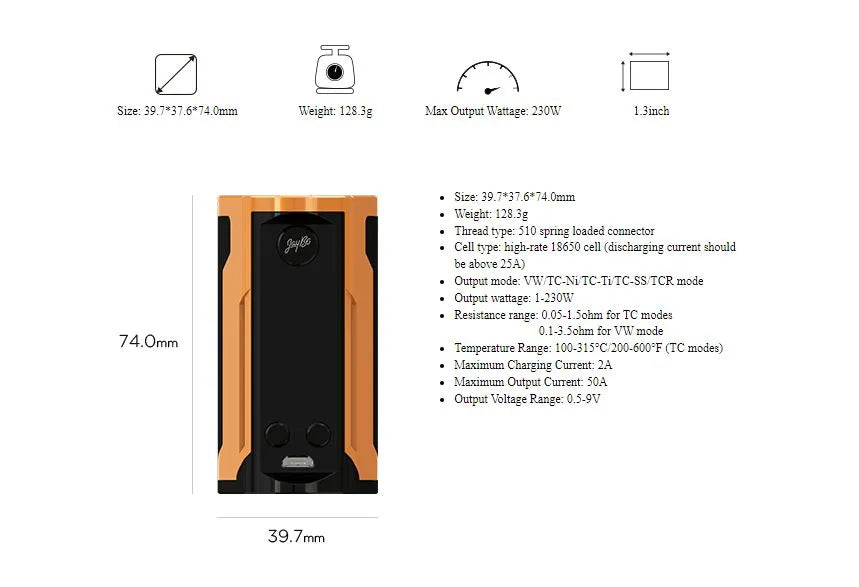 Wismec Reuleaux RX Gen3 Dual 230W TC Box Mod | bearsvapes.co.uk