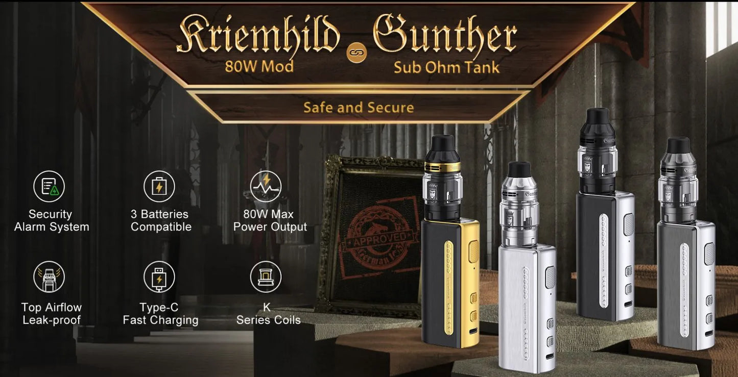 Vapefly Kriemhild 80W Vape Kit Free 18650 Battery | bearsvapes.co.uk