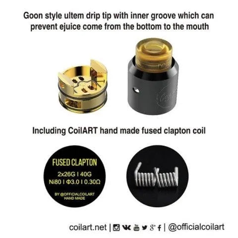 CoilArt DPRO RDA | BF Dual Coil 24mm RDA | bearsvapes.co.uk